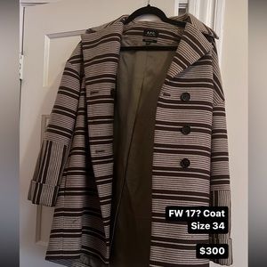 A.P.C coat, size 34